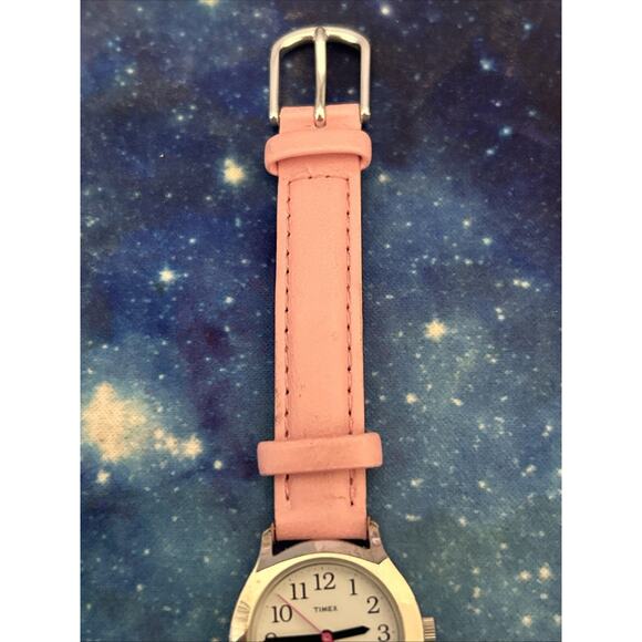Timex Silver Tone Pink Band Women’s Quartz Watch - Picture 3 of 8